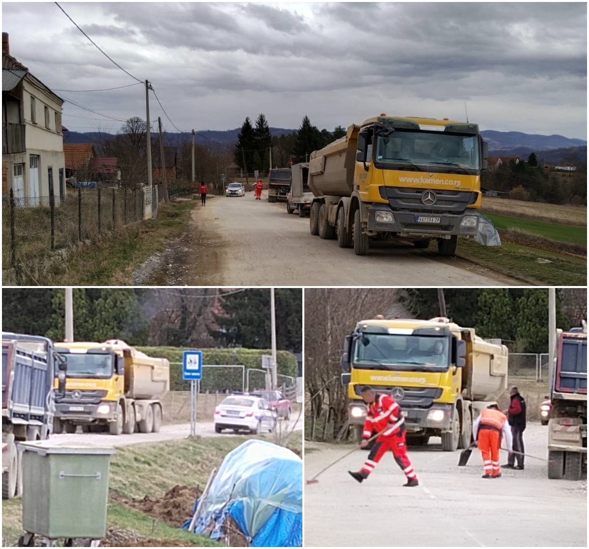 FOTO OD BLATA I PRA INE NE MO E DA SE IVI M Tani S La Markovica U   камиони 