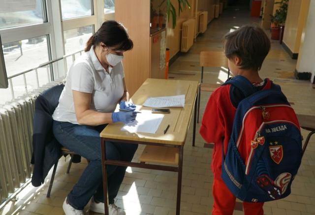 Početak rada škola posle zatvaranja zbog uvedenog vanrednog stanja zbog pandemije koronavirusa Foto: Tanjug/ D Kujundžić